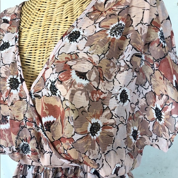 Joie Sheer Flora Silk Top - Picture 5 of 6